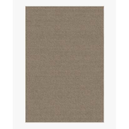 Burlap Solid Dove Grey Re-Jute Rug - 185 x 275 cm - Rug + Cushioned Pad System