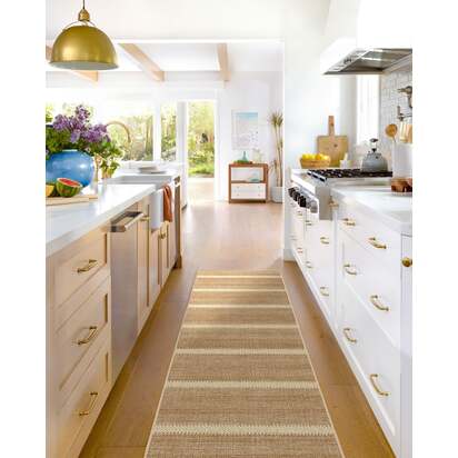 Malibu Natural Re-Jute Rug by Gray Malin - 75 x 305 cm - Rug + Pad System
