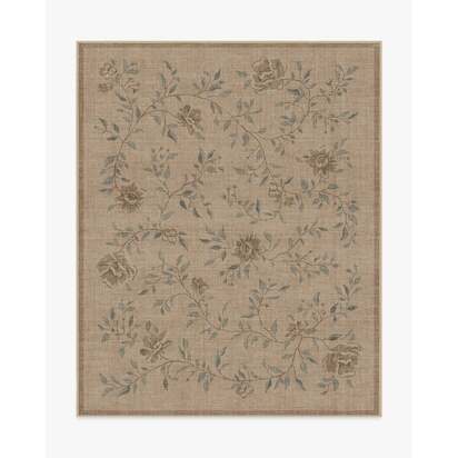 Blume Natural Sage Re-Jute Rug - 245 x 305 cm - Rug + Pad System