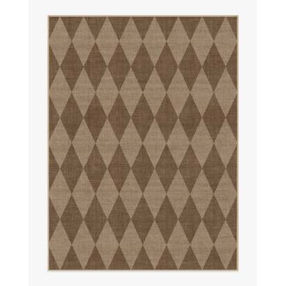 Palazzo Latte Brown Re-Jute Rug - 275 x 365 cm - Rug + Cushioned Pad System