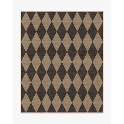 Palazzo Soft Black Re-Jute Rug - 245 x 305 cm - Rug + Cushioned Pad System