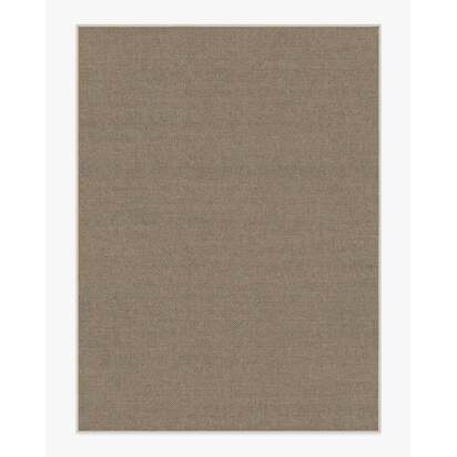 Burlap Solid Dove Grey Re-Jute Rug - 275 x 365 cm - Rug + Cushioned Pad System