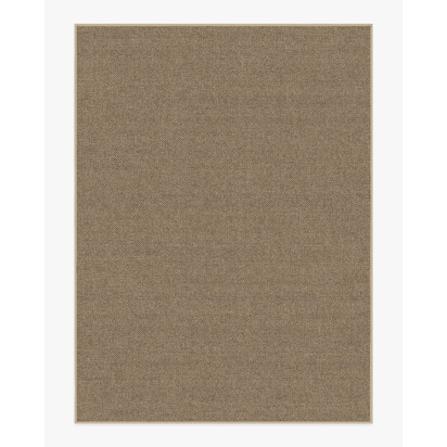 Burlap Solid Sand Re-Jute Rug - 275 x 365 cm - Rug + Pad System