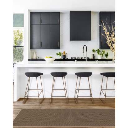 Border Braid Sand Re-Jute Rug - 245 x 305 cm - Rug + Pad System