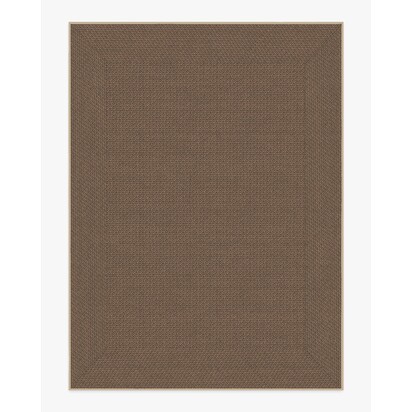 Border Braid Sand Re-Jute Rug - 275 x 365 cm - Rug + Pad System