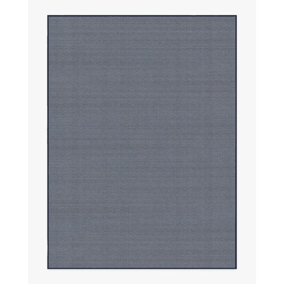 Tillie Solid Soft Navy Re-Jute Rug - 275 x 365 cm - Rug + Pad System