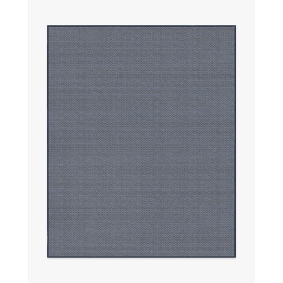 Tillie Solid Soft Navy Re-Jute Rug - 245 x 305 cm - Rug + Cushioned Pad System