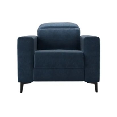 Ezra Recliner Armchair in Blueberry House Soft Touch