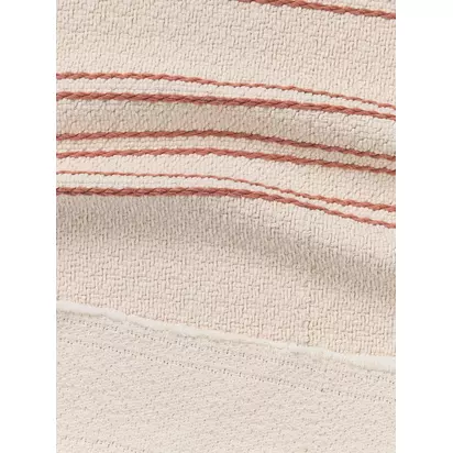 John Lewis Textured Stripe Bath Mat Auburn | 50x80cm