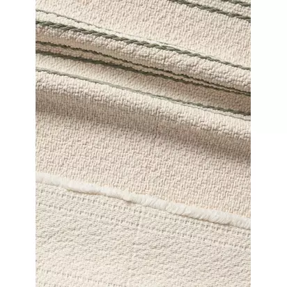 John Lewis Textured Stripe Bath Mat Avocado | 50x80cm