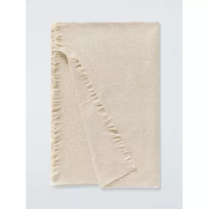 John Lewis Space Dyed Throw Camel | 190 x 140cm