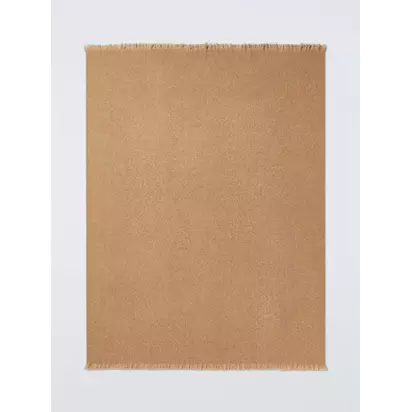John Lewis Space Dyed Throw Brown Chocolate | 190 x 140cm