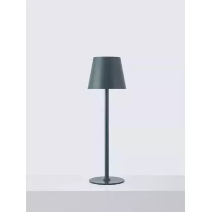 John Lewis Anvil Rechargeable Table Lamp Graphite | H35.5 x Dia.11cm