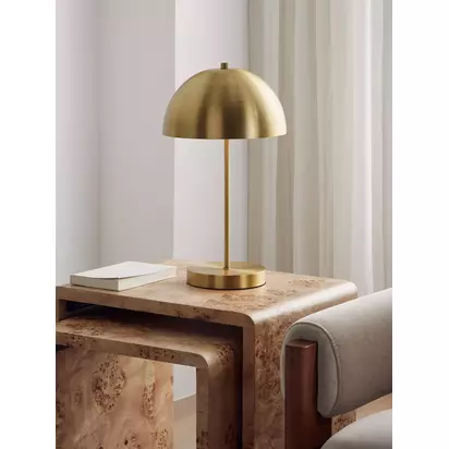 John Lewis Dome Table Lamp Brass | H45 x Dia.25cm
