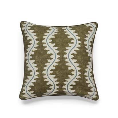 OKA | Lahar Cushion Cover - Olive | Cushion Cover