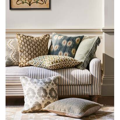 OKA | Lahar Cushion Cover - Dune Green | Cushion Cover