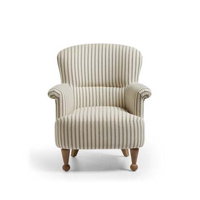 OKA | Evangeline Linen Armchair - Sapphire | Armchair