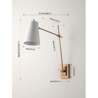 Celano aged brass wall light - Default Title