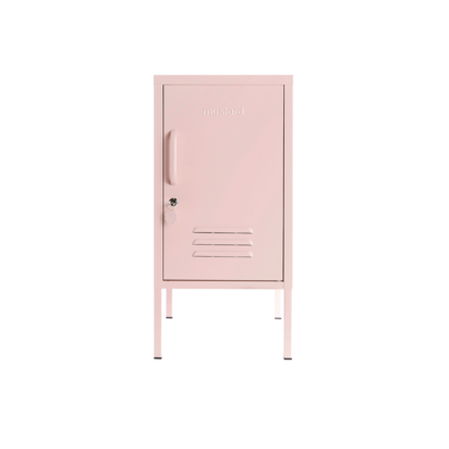 Mustard Made | The Shorty - Storage Locker in Blush Pink | Metal Bedside Table