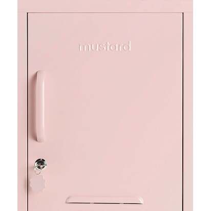 Mustard Made | The Shorty - Storage Locker in Blush Pink | Metal Bedside Table