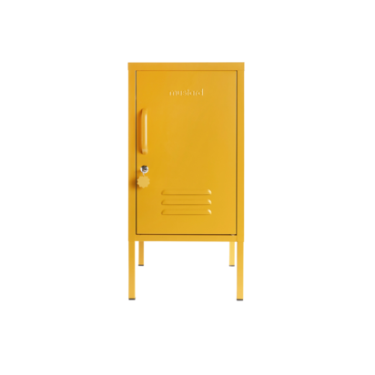 Mustard Made | The Shorty - Storage Locker in Mustard Yellow | Metal Bedside Table