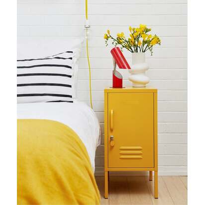 Mustard Made | The Shorty - Storage Locker in Mustard Yellow | Metal Bedside Table
