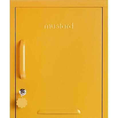 Mustard Made | The Shorty - Storage Locker in Mustard Yellow | Metal Bedside Table