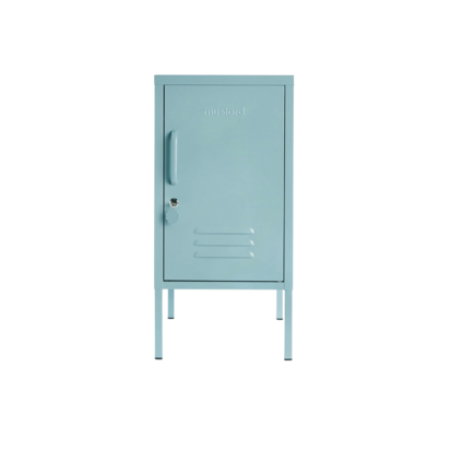 Mustard Made | The Shorty - Storage Locker in Ocean Blue | Metal Bedside Table