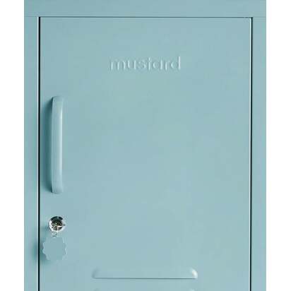 Mustard Made | The Shorty - Storage Locker in Ocean Blue | Metal Bedside Table
