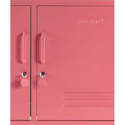Mustard Made | The Lowdown - Storage Locker in Berry Pink | Metal TV Unit