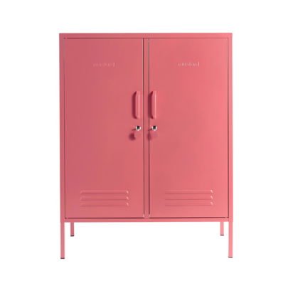 Mustard Made | The Midi - Storage Locker in Berry Pink | Metal Cupboard