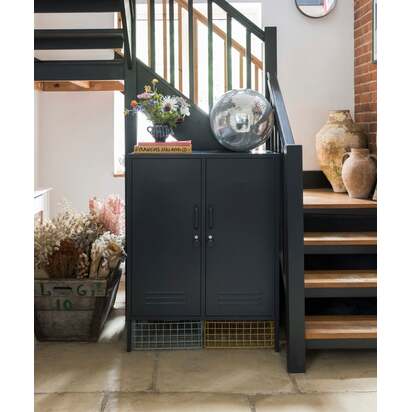 Mustard Made | The Midi - Storage Locker in Slate Grey | Metal Cupboard