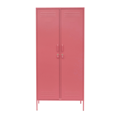 Mustard Made | The Twinny - Storage Locker in  Berry Pink | Metal Wardrobe