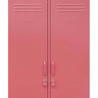 Mustard Made | The Twinny - Storage Locker in  Berry Pink | Metal Wardrobe