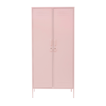 Mustard Made | The Twinny - Storage Locker in  Blush Pink | Metal Wardrobe