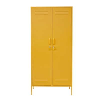 Mustard Made | The Twinny - Storage Locker in  Mustard Yellow | Metal Wardrobe