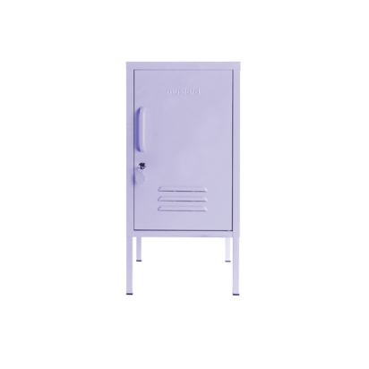 Mustard Made | The Shorty - Storage Locker in Lilac Purple | Metal Bedside Table