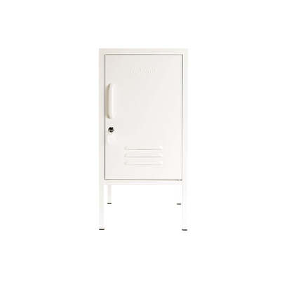 Mustard Made | The Shorty - Storage Locker in Chalk White | Metal Bedside Table