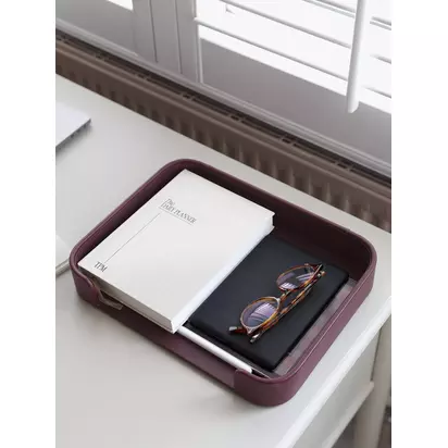 Stackers Magazine Tray, Garnet Garnet | H5 x W32.50 x D24.50cm