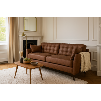 Model 10 3-Seater Sofa, Chestnut