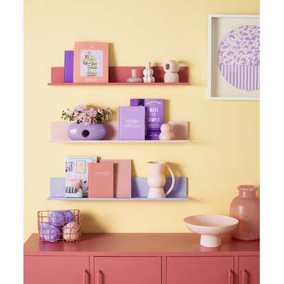 Mustard Made | The Ledge  - Floating Shelf in Berry Pink - Large