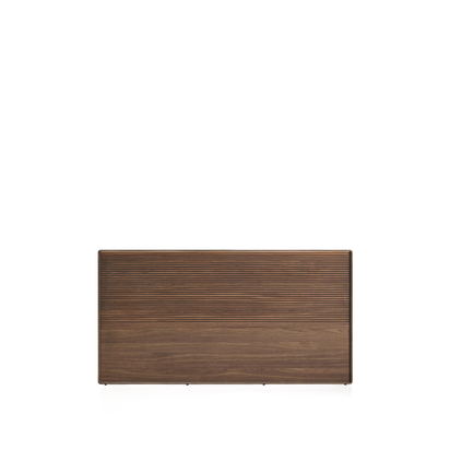Norlen headboard in walnut veneer with dark finish and LED light for a bed up to 160 cm FS