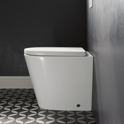 Harbour Clarity Back to Wall Rimless Toilet & Wrap Over Soft Close Seat 