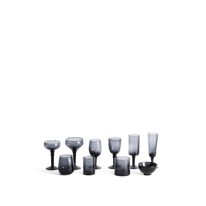 Obila wine glass made of blue recycled glass