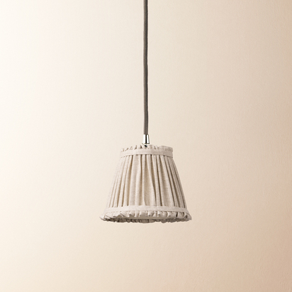 18cm pendant bloomer shade in natural linen