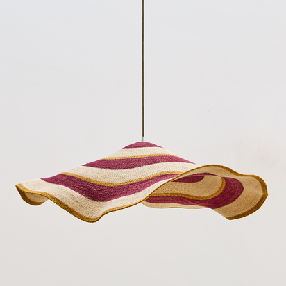 Floppy basket pendant shade in spices