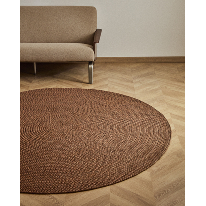 Rug Despas in synthetic fibers terracotta Ã˜200 cm