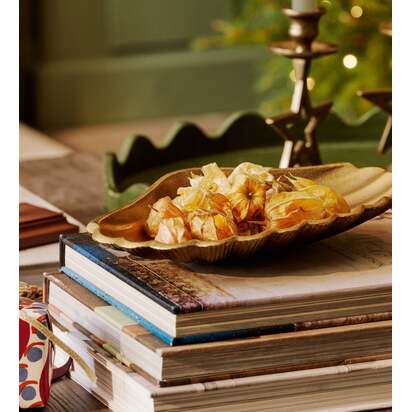 OKA | Concha Dish - Antique Brass | Decorative Bowl