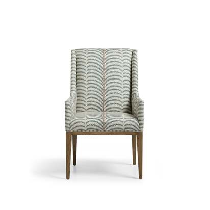 OKA | Beau Areca Upholstered Dining Chair - Seafoam | Luxury Dining Chairs & Sets