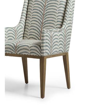 OKA | Beau Areca Upholstered Dining Chair - Seafoam | Luxury Dining Chairs & Sets